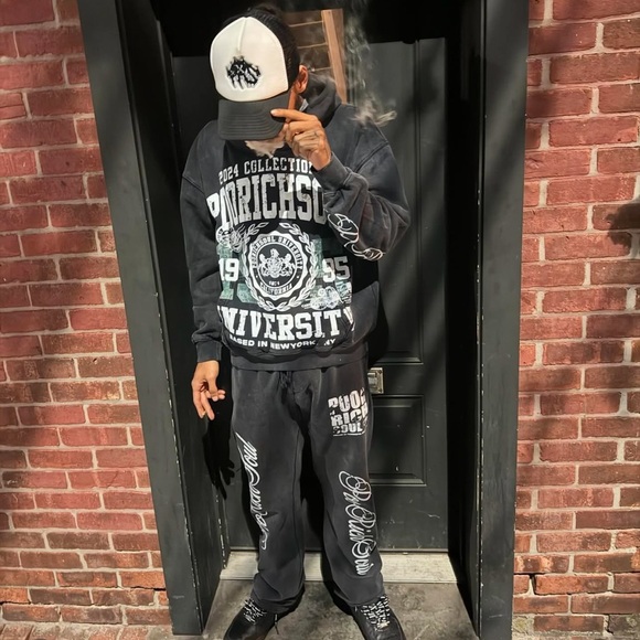 PooRichSoul Other - PooRichSoul University Stacked SweatSuit